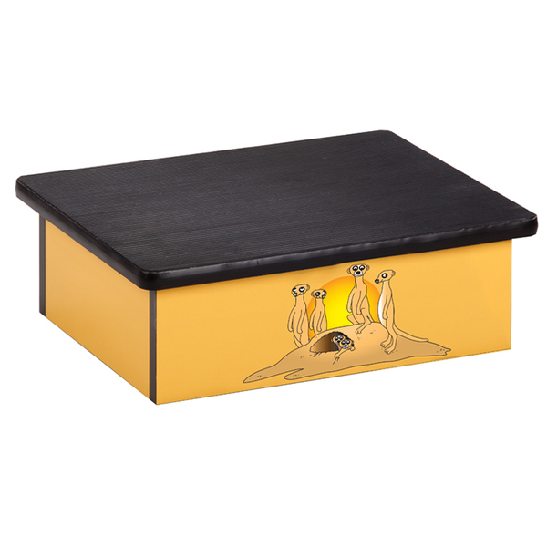 Clinton Serengeti Meerkats, Yellow, Laminate Step Stool 10-SM